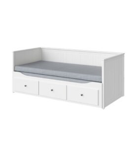 Day-bed W 2 Drawers/2 Mattresses, White Firm