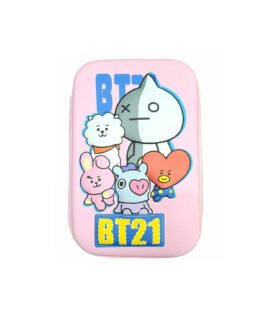 Paper Bear BT21 BTS Art Canvas Pencil Box Pouch