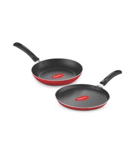 Red Aluminium Nonstick 250 mm Flat Tawa